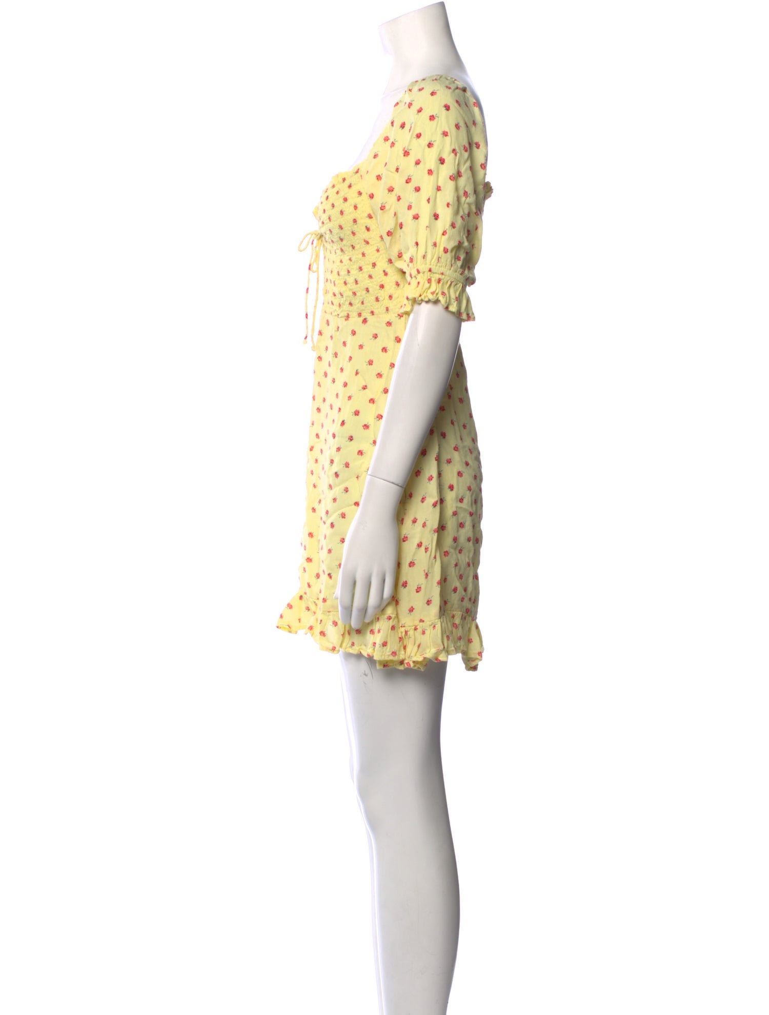 Faithfull The Brand Floral Print Mini Dress